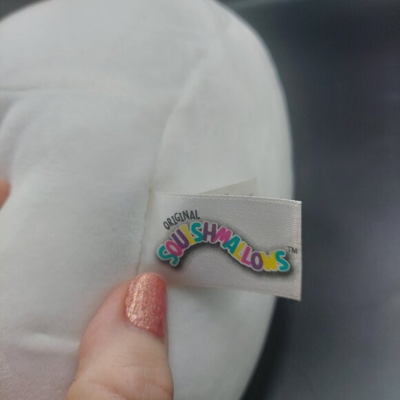 Halloween BOO! Squishmallow Ghost w/Black & Orange Witch Hat 10" Plush Doll - Picture 9 of 10